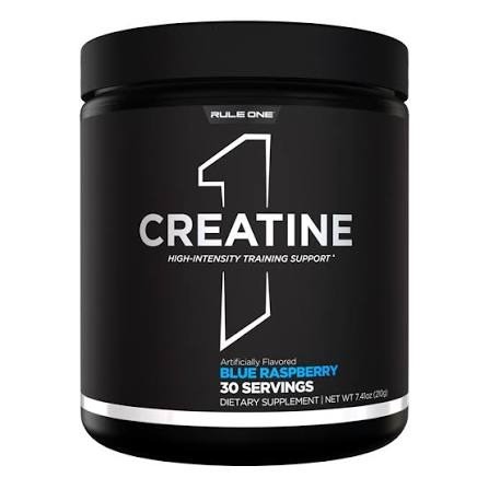 Rule 1 Creatine Monohydrate Powder, Blue Raspberry, 30 Servings